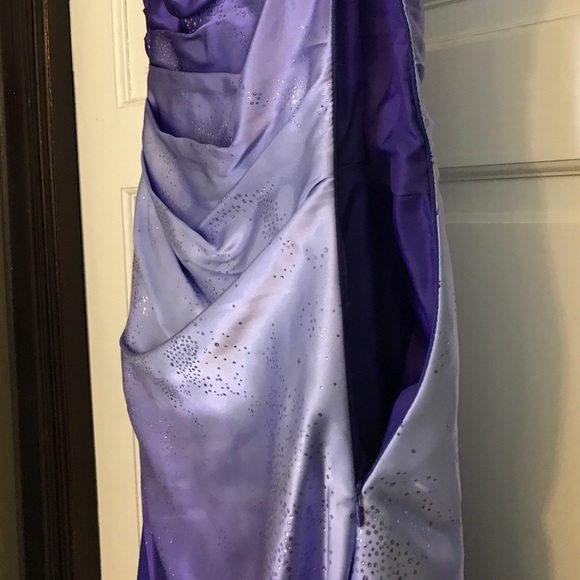 Beautiful Purple Strapless Prom Dress - Picture 4 of 5